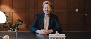Franziska Giffey ist Senatorin für Wirtschaft, Energie und Betriebe. Fotografiert am 9. Januar in ihrem Büro in Berlin.