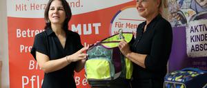 Annalena Baerbock (l.) unterstützt die Awo-Spendenaktion seit Jahren. 