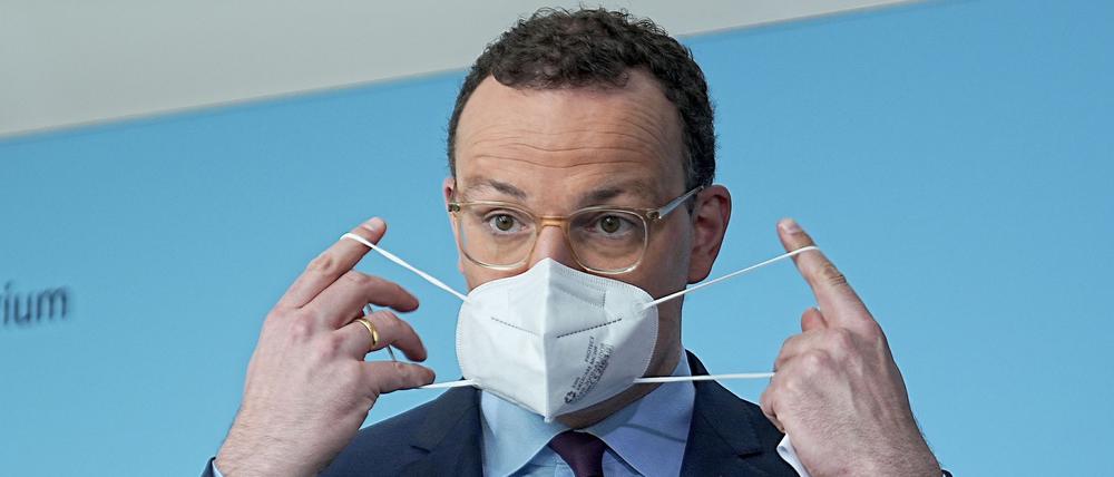 Unions-Fraktionschef Jens Spahn verteidigt seine Masken-Politik während der Pandemie. (Archivbild)
