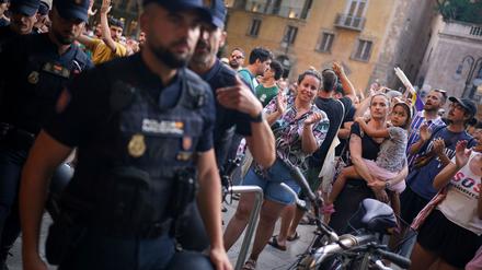 An der Demonstration nahmen auch viele Familien mit kleinen Kindern teil.