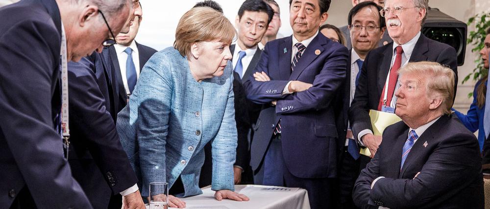 Dieses von der Bundesregierung verbreitete Bild des Fotografen Jesco Denzel wurde damals in sozialen Netzwerken viel kommentiert. (Archivbild)