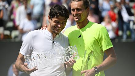 Alexander Zverev sieht sich auf einem guten Weg in seiner Wimbledon-Vorbereitung.