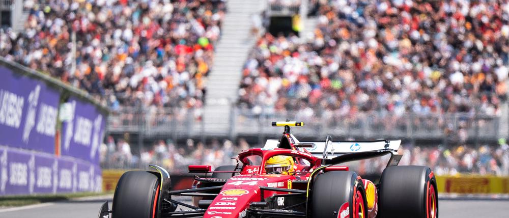 Lewis Hamilton auf der Strecke in Kanada.