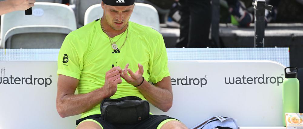 Alexander Zverev misst während der Matches seinen Blutzucker.