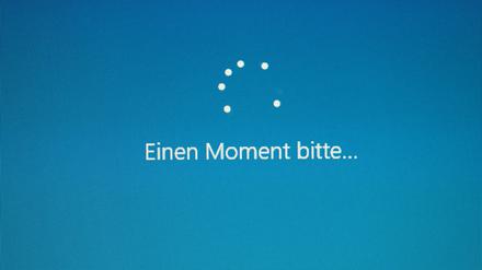 Windows wird installiert, einen Moment bitte. (Symbolbild)