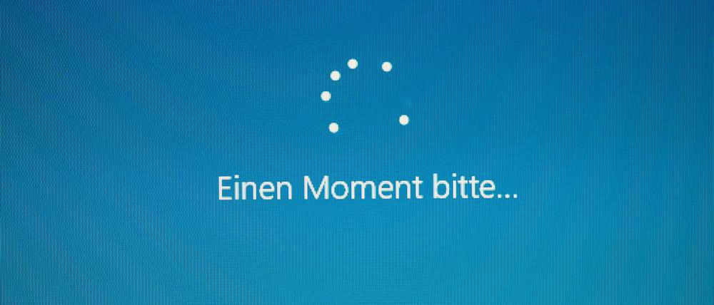 Windows wird installiert, einen Moment bitte. (Symbolbild)
