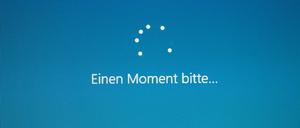 Windows wird installiert, einen Moment bitte. (Symbolbild)
