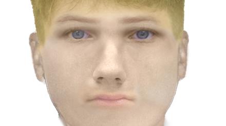 Phantombild und Screenshot aus Videosequenz eines Tatverdächtigen, der beim Baumblütenfest in Werder (Havel) einen 17-Jährigen mit einem Faustschlag zu Boden geschlagen haben soll.