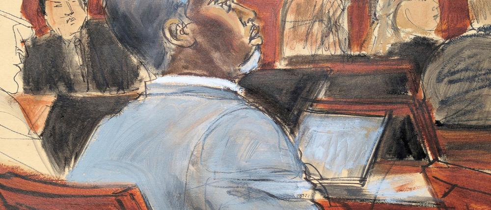 Die Gerichtszeichnung zeigt Sean „Diddy“ Combs, der den Eröffnungsplädoyers am ersten Verhandlungstag vor dem Bundesgericht in Manhattan zuhört. (Archivfoto)