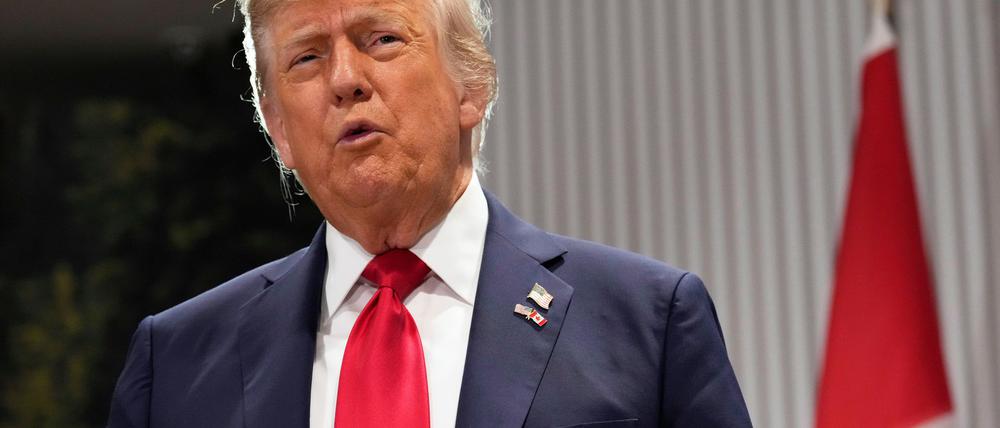 Im Iran-Israel-Konflikt sieht Donald Trump auf der Seite Teherans Bereitschaft zu Gesprächen.