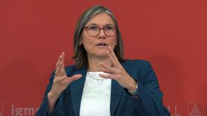 Vorsitzende von zwei Millionen IG-Metall-Mitgliedern: Christiane Benner.