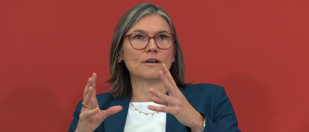 Vorsitzende von zwei Millionen IG-Metall-Mitgliedern: Christiane Benner.
