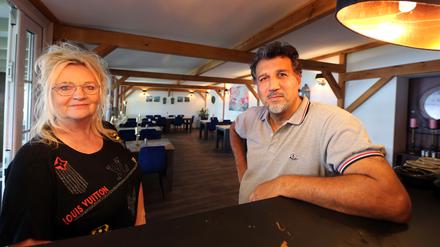 Führen das „Kleine Seerestaurant“: Inhaber Ina und Jalal El-Jomaa.