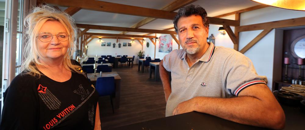 Führen das „Kleine Seerestaurant“: Inhaber Ina und Jalal El-Jomaa.