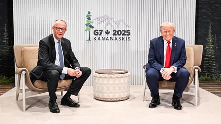 Merz und Trump beim G7-Gipfel