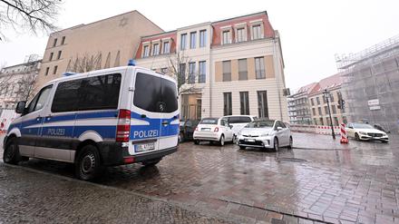 Blick in die Potsdamer Schloßstraße.