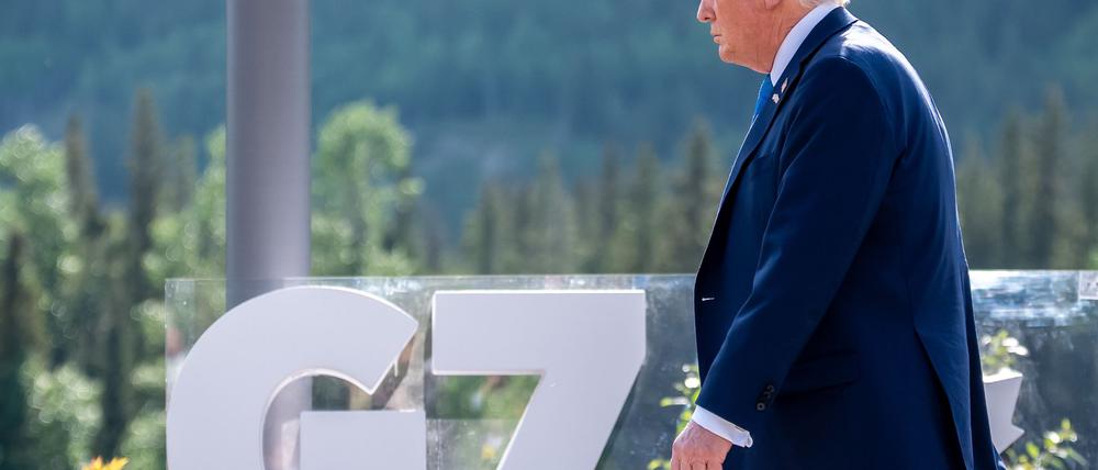Trump hat mit seiner Abreise den G7-Gipfel völlig durcheinandergewirbelt. 