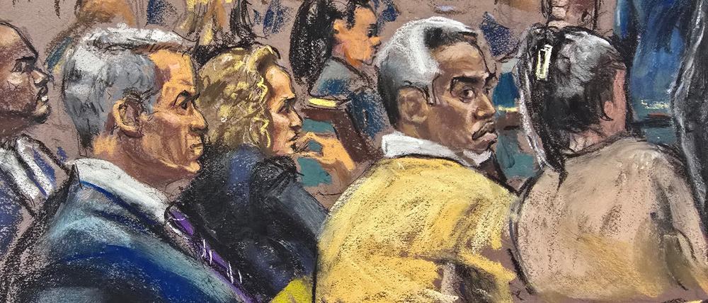 Sean „Diddy“ Combs im Gerichtssaal.
