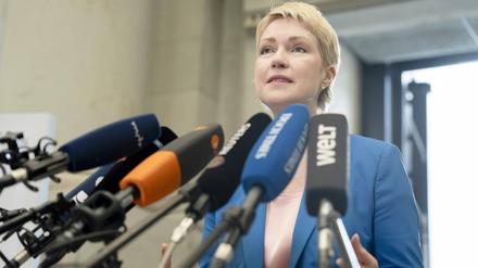 Manuela Schwesig, Ministerpräsidentin von Mecklenburg-Vorpommern bei der MPK. 