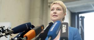 Manuela Schwesig, Ministerpräsidentin von Mecklenburg-Vorpommern bei der MPK. 