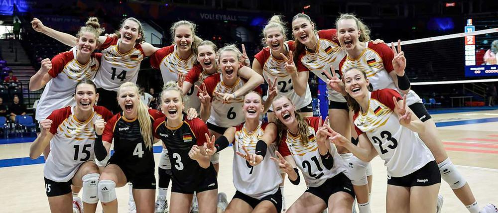 Gegen Frankreich gelang den deutschen Volleyballerinnen ein knapper Sieg.