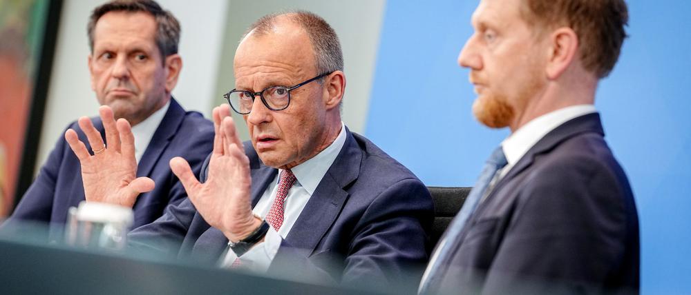Für Merz war es die erste Ministerpräsidentenkonferenz. 