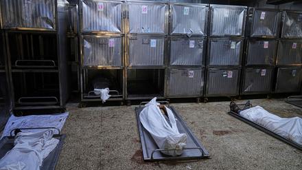 Aus dem Gazastreifen hat es erneut Berichte über Dutzende Tote gegeben.