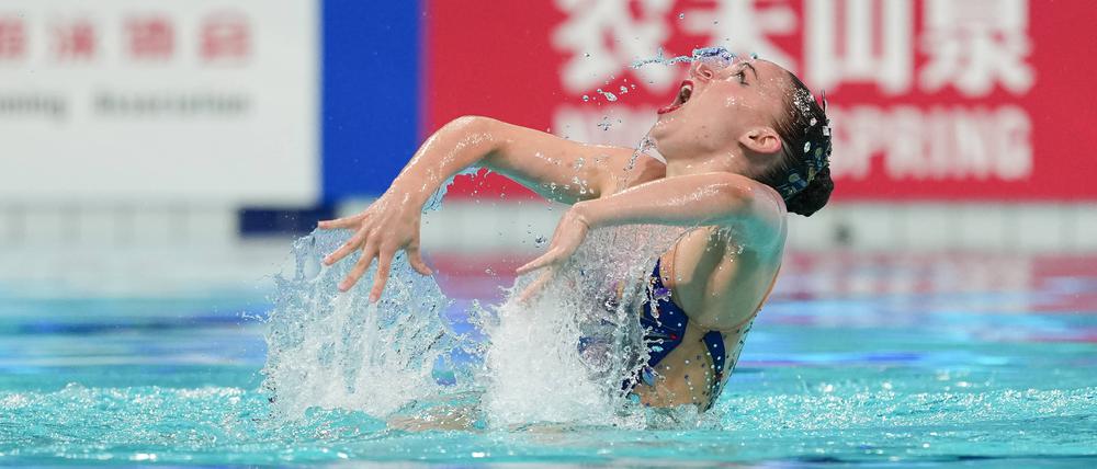 Klara Bleyer zeigt ihre ausdrucksstarke Kür.