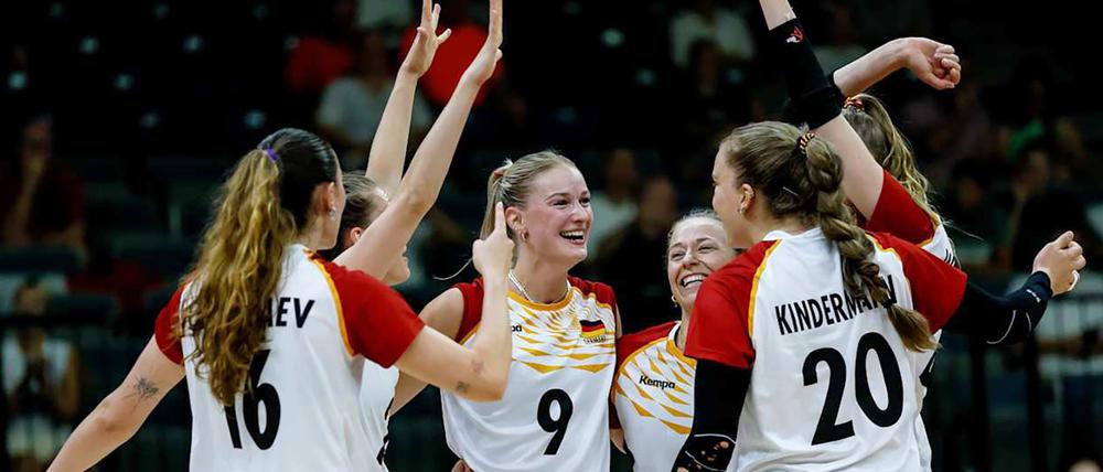 Die deutschen Volleyballerinnen dürfen in der Nations League weiter jubeln
