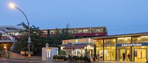 Blick auf den Eingang zum U-Bahnhof Pankow. (Archivbild)