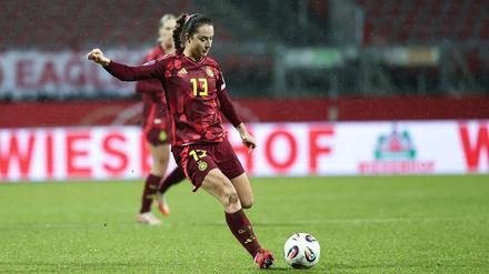  Sara Däbritz kommt mit Real Madrid zur Saisoneröffnung des Frauen-Bundesliga-Aufsteigers 1. FC Union Berlin.
