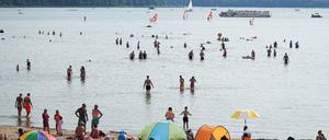 Strandbad am Müggelsee: Die Berliner Badegewässer punkten mit ausgezeichneter Wasserqualität. (Symbolbild)
