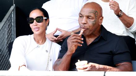 Mike Tyson schaute einfach mal beim Tennis vorbei und leistete sich auch noch ein Eis.