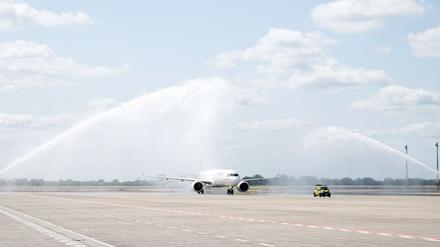 Die Air Transat bietet während des Sommerflugplans am BER eine Langstreckenverbindung nach Toronto an.