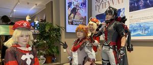 Cosplayer aus der ganzen Welt kamen zur Eröffnung.