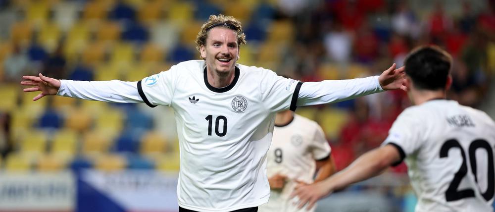 Er will im Viertelfinale wieder jubeln: U21-Nationalspieler Nick Woltemade