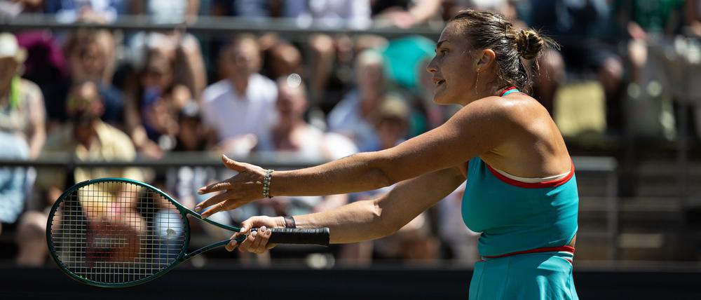 Aryna Sabalenka wartet noch auf den ersten Rasentitel ihrer Karriere.