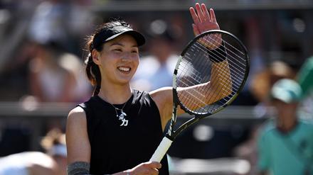 Wang Xinyu hat in Berlin gerade viel Spaß.