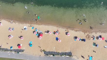 Das Strandbad am Rather See.