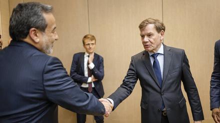 Bundesaußenminister Johann Wadephul (CDU) traf am Freitag seinen iranischen Amtskollegen Abbas Araghtschi.