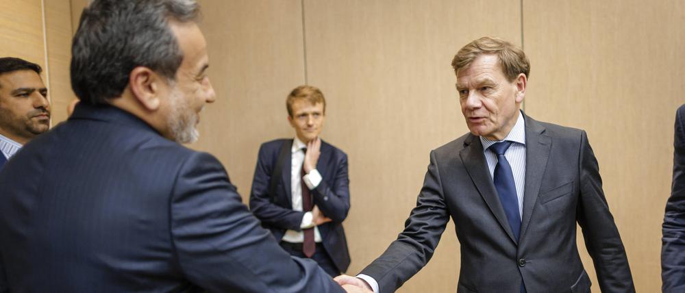 Bundesaußenminister Johann Wadephul (CDU) traf am Freitag seinen iranischen Amtskollegen Abbas Araghtschi.