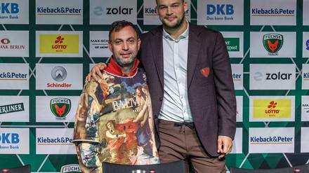Ex-Nationalspieler Paul Drux (r) soll Bob Hanning bald als Füchse-Boss ablösen. 