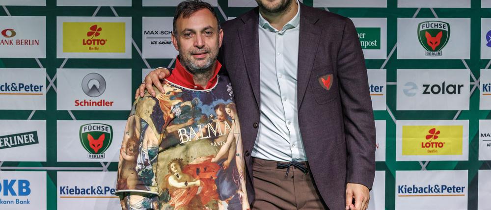 Ex-Nationalspieler Paul Drux (r) soll Bob Hanning bald als Füchse-Boss ablösen.