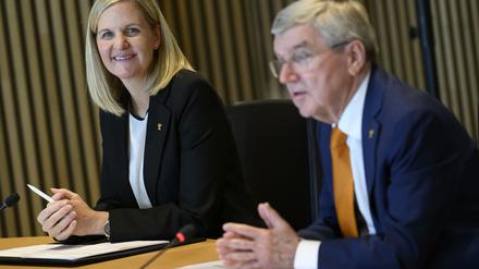 Kirsty Coventry, die Nachfolgerin von Thomas Bach an der IOC-Spitze, ist die erste Frau im Präsidentenamt.