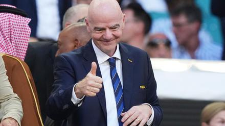 FIFA-Präsident Gianni Infantino sieht glänzende Perspektiven für den Fußball in den USA.