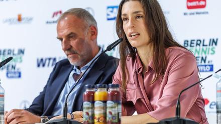 Andrea Petkovic und Markus Zoecke sind begeistert vom Zuschauerzuspruch beim Berliner Turnier. 