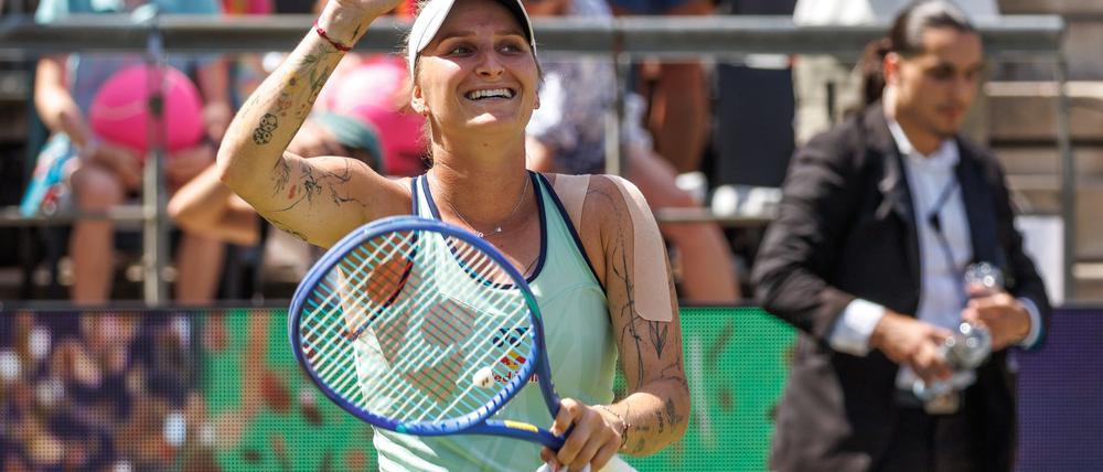 Fühlt sich wohl auf Rasen: Marketa Vondrousova.