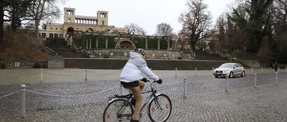 Die Maubeerallee in Potsdam wird am Ende der Woche wegen der Musikfestspiele gesperrt.