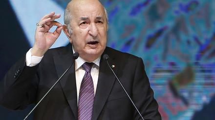 Algeriens Präsident Abdelmadjid Tebboune reagierte betroffen.