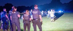 Die Polizei musste am Samstag im Hamburger Stadtpark eingreifen.